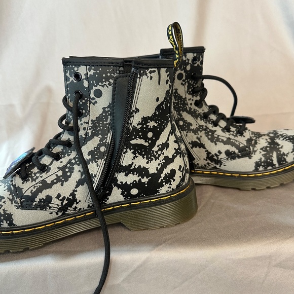 Youth Space Themed Dr. Marten Boots with Side Zip - Picture 2 of 8